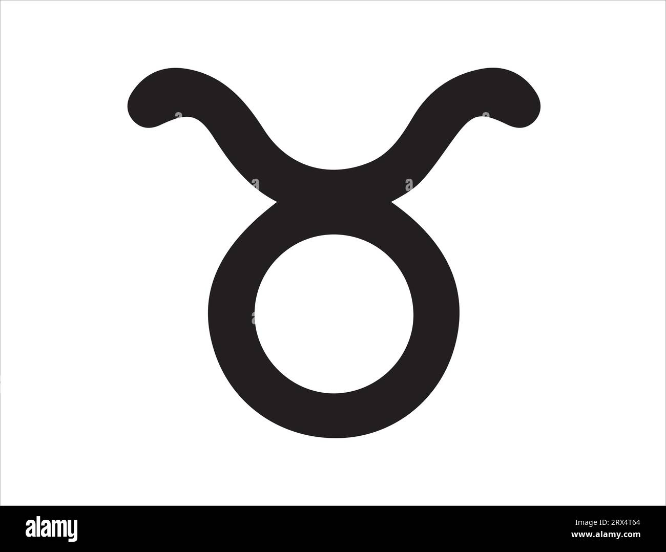 Taurus signe zodiaque silhouette art Illustration de Vecteur