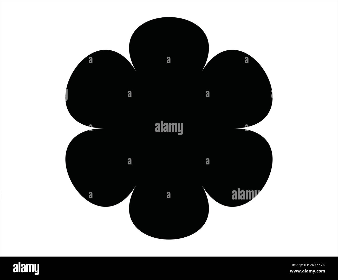 Fond blanc d'art vectoriel de silhouette de fleur Illustration de Vecteur