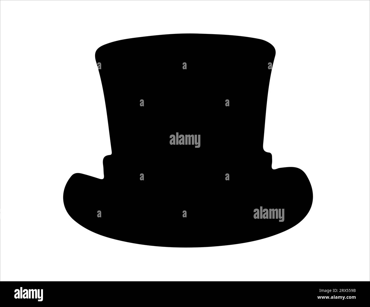 Leprechaun chapeau silhouette vecteur art fond blanc Illustration de Vecteur