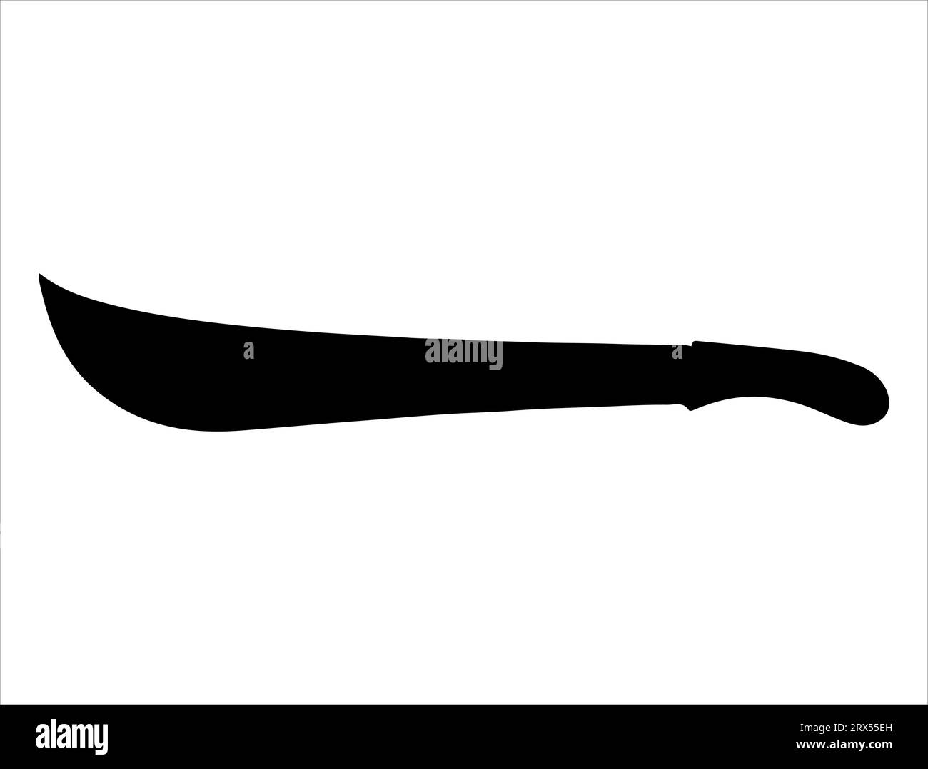 Machete silhouette vector art fond blanc Illustration de Vecteur