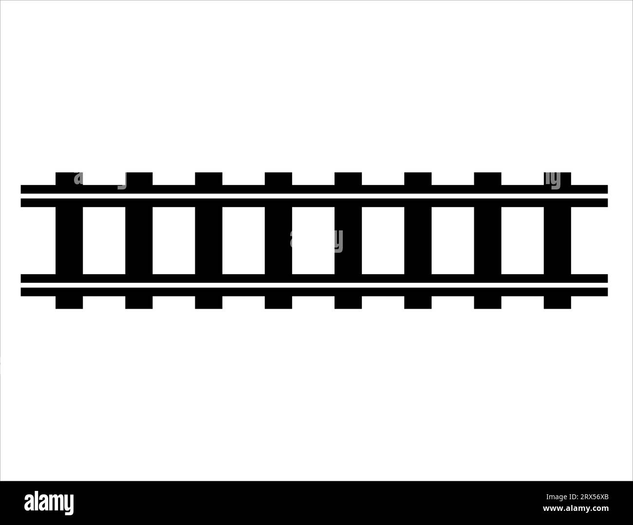 Rail route silhouette vector art fond blanc Illustration de Vecteur