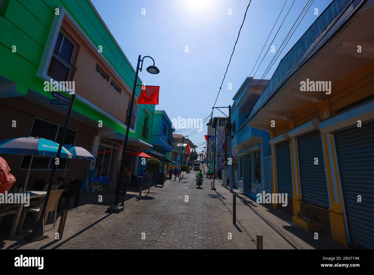 PUERTO PLATA / DOMINICAN le magnifique Central Park est la pièce centrale de la ville où les habitants et les touristes du monde entier visitent. Banque D'Images