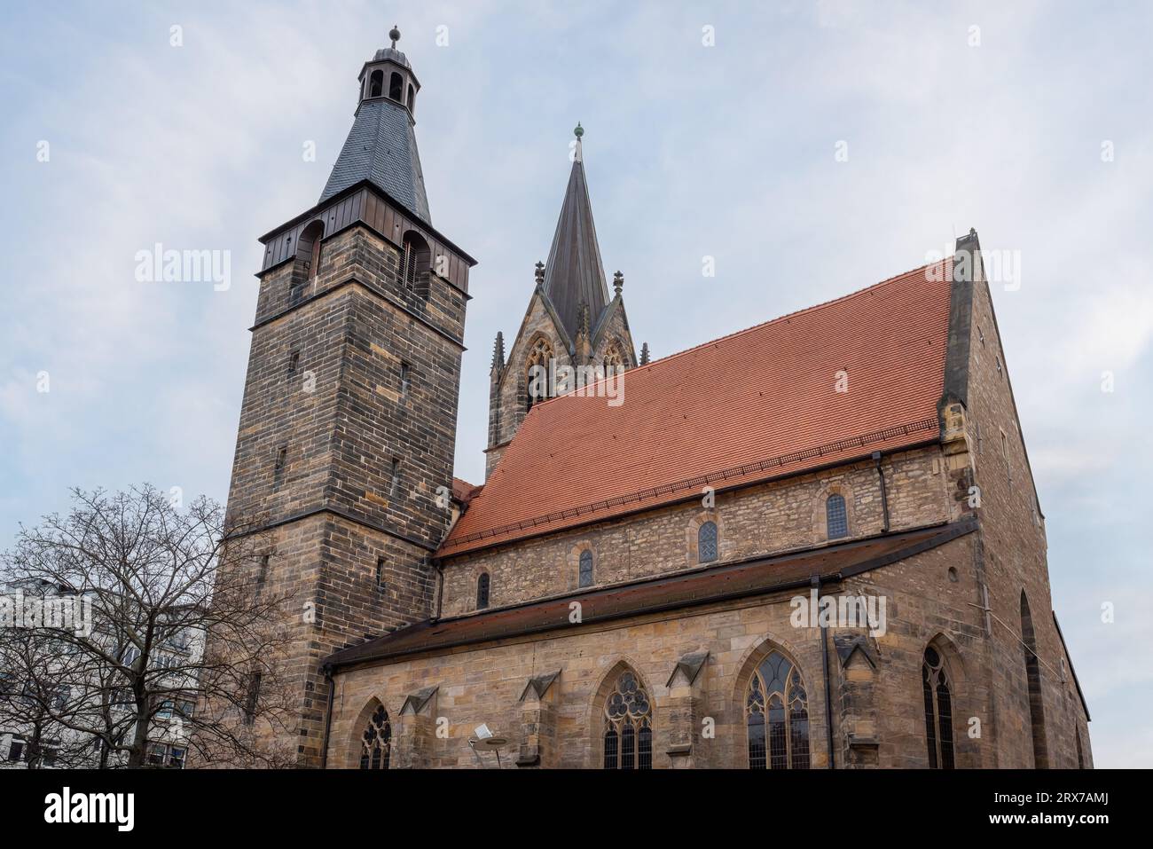 Kaufmannskirche (Église des marchands) - Erfurt, Allemagne Banque D'Images