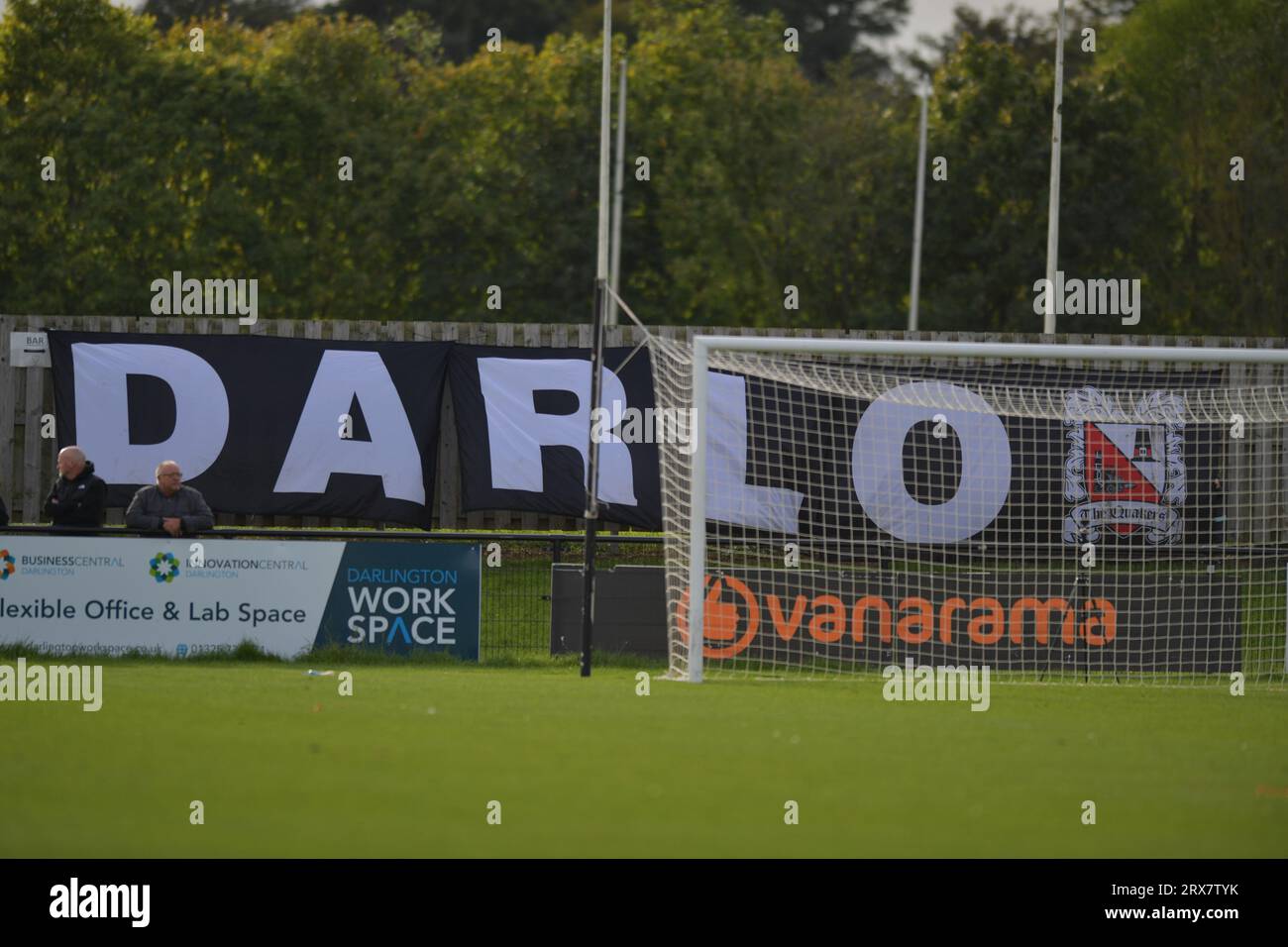 Lors du match nord de la Ligue nationale de Vanarama entre Darlington et Gloucester City à Blackwell Meadows, Darlington le samedi 23 septembre 2023. (Photo : Scott Llewellyn | MI News) crédit : MI News & Sport / Alamy Live News Banque D'Images