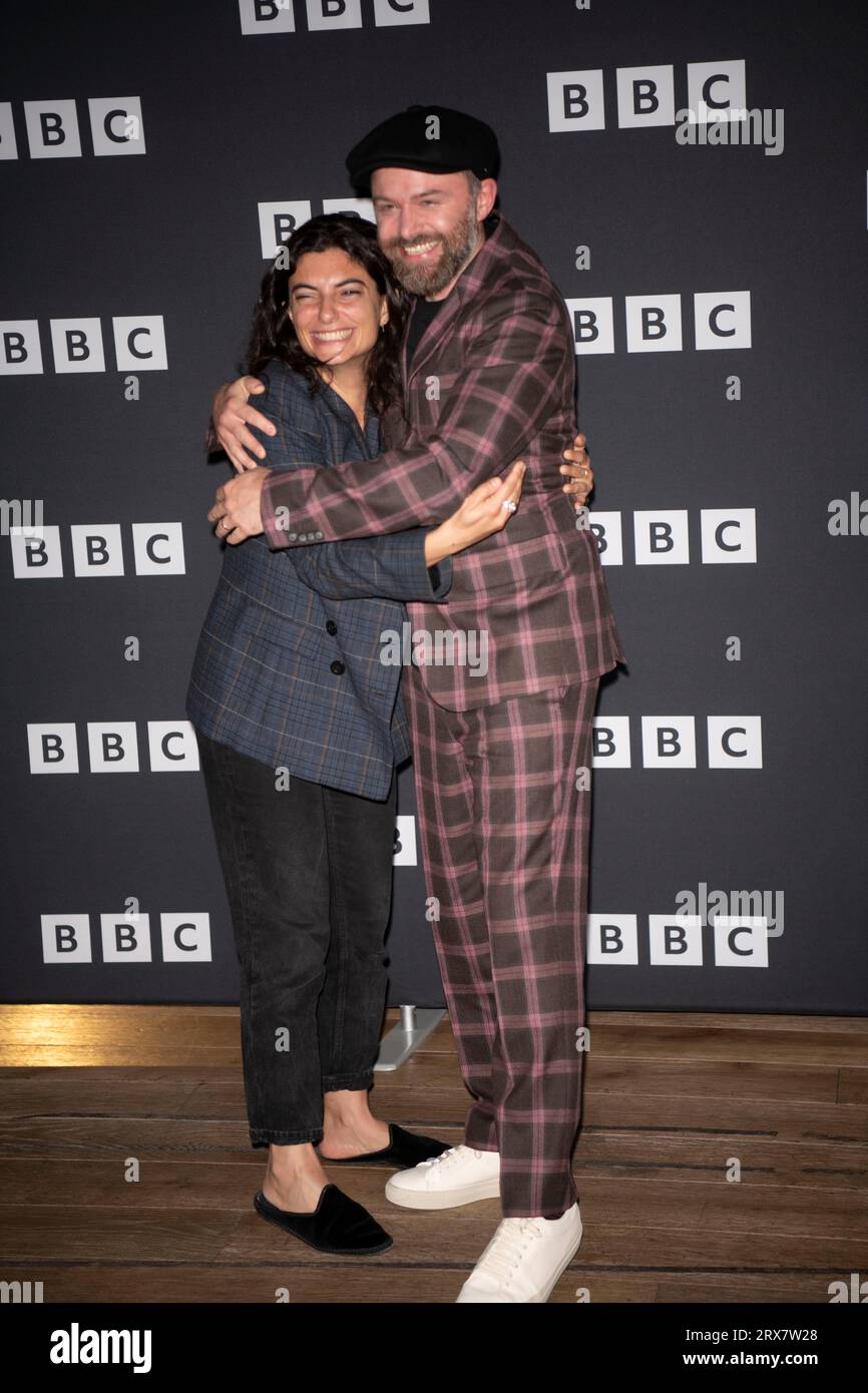 Philip Barantini, Mounia Akl assiste à la première projection de la série dramatique BBC 'Boiling point' au BFI Southbank, Londres, Angleterre, Royaume-Uni le jeudi 14 septembre 2023. Banque D'Images