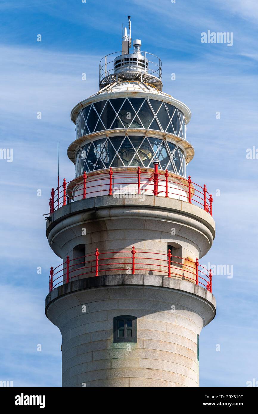 Phare de Fastnet ou 'Ireland's Teardrop', West Cork, Irlande. Banque D'Images
