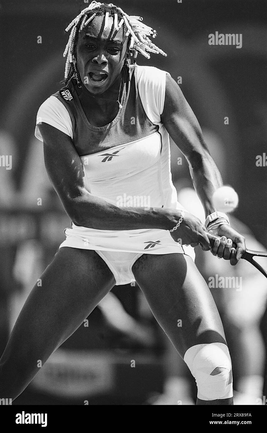 Venus Williams aux championnats de tennis Lipton 1998 Banque D'Images