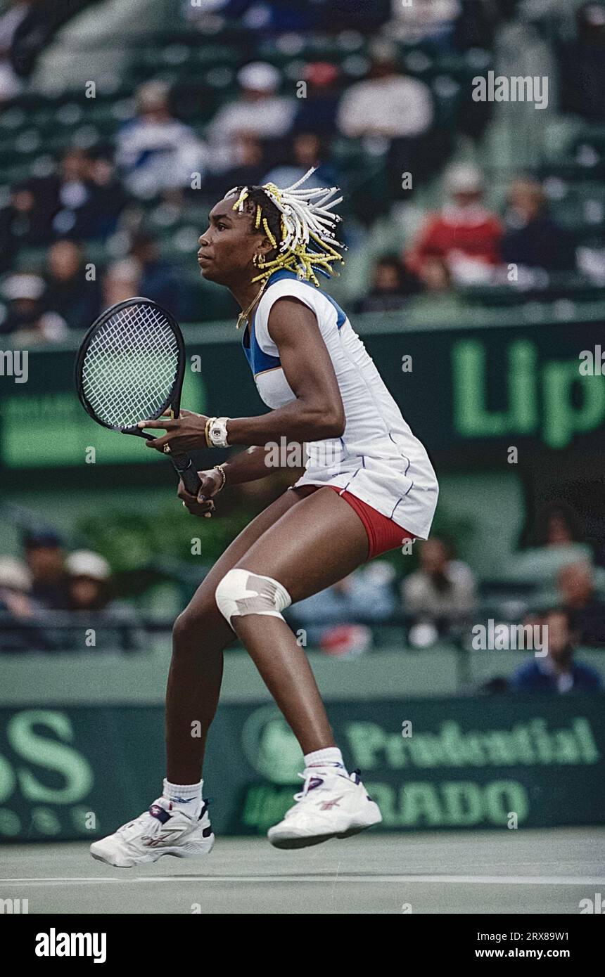 Venus Williams aux championnats de tennis Lipton 1998 Banque D'Images