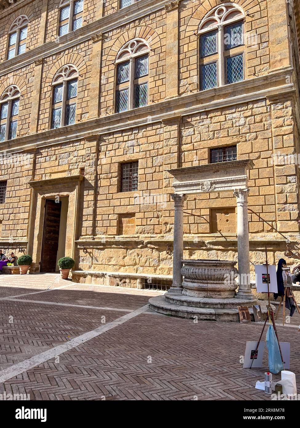 Palazzo Piccolomini, Pienza Banque D'Images