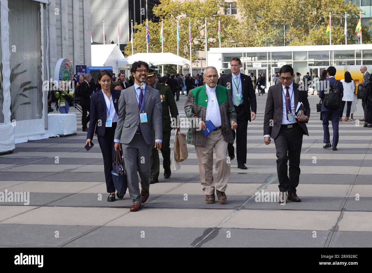 NY, États-Unis. 19 septembre 2023. Nations Unies, New York, États-Unis, 19 septembre 2023 - Jose Ramos-Horta, Président de la République démocratique du Timor-Leste, lors de la première journée de la 78e Assemblée générale, aujourd'hui au Siège des Nations Unies à New York. Photo : Luiz Rampelotto/EuropaNewswire (image de crédit : © Luiz Rampelotto/ZUMA Press Wire) USAGE ÉDITORIAL SEULEMENT! Non destiné à UN USAGE commercial ! Banque D'Images