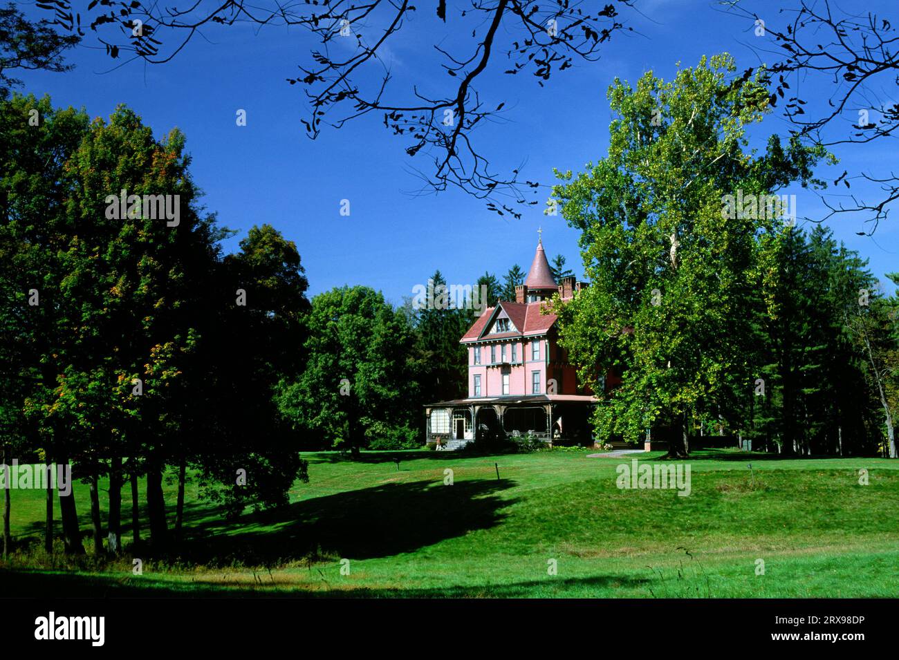 Maison principale, Wilderstein Hudson River Historic site, New York Banque D'Images