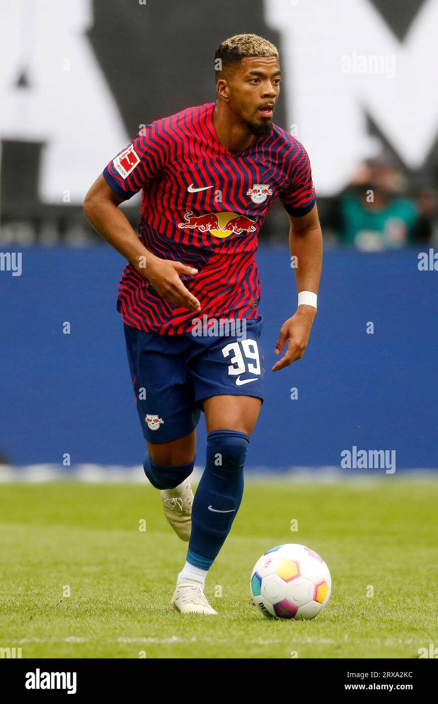 Mönchengladbach, Deutschland, Allemagne 1. Fussball Bundesliga, 5. Spieltag, Journée 3 Borussia Mönchengladbach vs Rasenballsport Leipzig 0:1 23. 09. 2023 Parc im Borussia à Mönchengladbach Benjamin HENRICHS (RBL) photo : Norbert Schmidt, Duesseldorf Banque D'Images