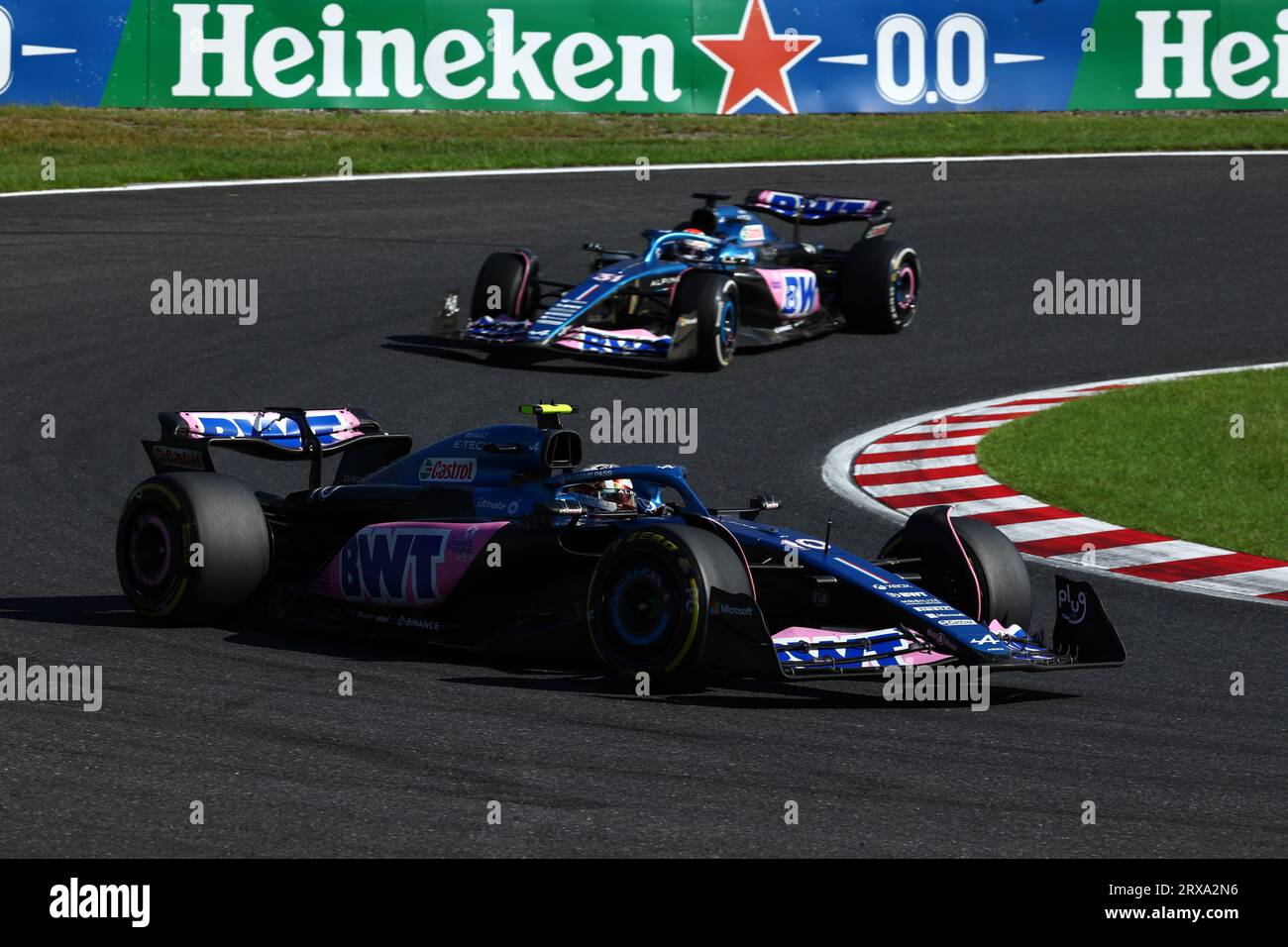 Suzuka, Japon. 24 septembre 2023. Pierre Gasly (FRA) Alpine F1 Team A523. Championnat du monde de Formule 1, Rd 17, Grand Prix du Japon, dimanche 24 septembre 2023. Suzuka, Japon. Crédit : James Moy/Alamy Live News Banque D'Images