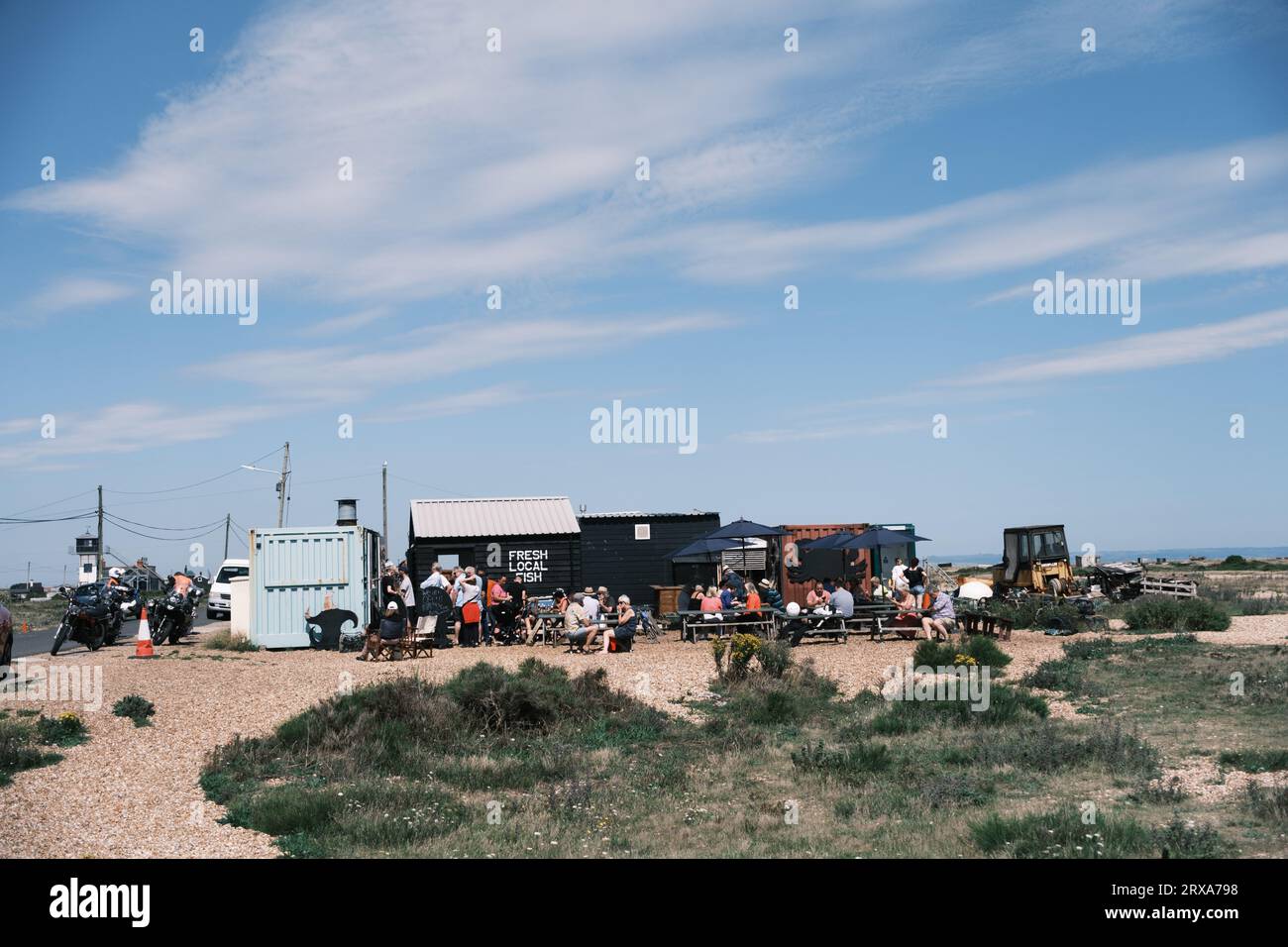 The Fish Shack, Dungeness, Kent, Royaume-Uni Banque D'Images