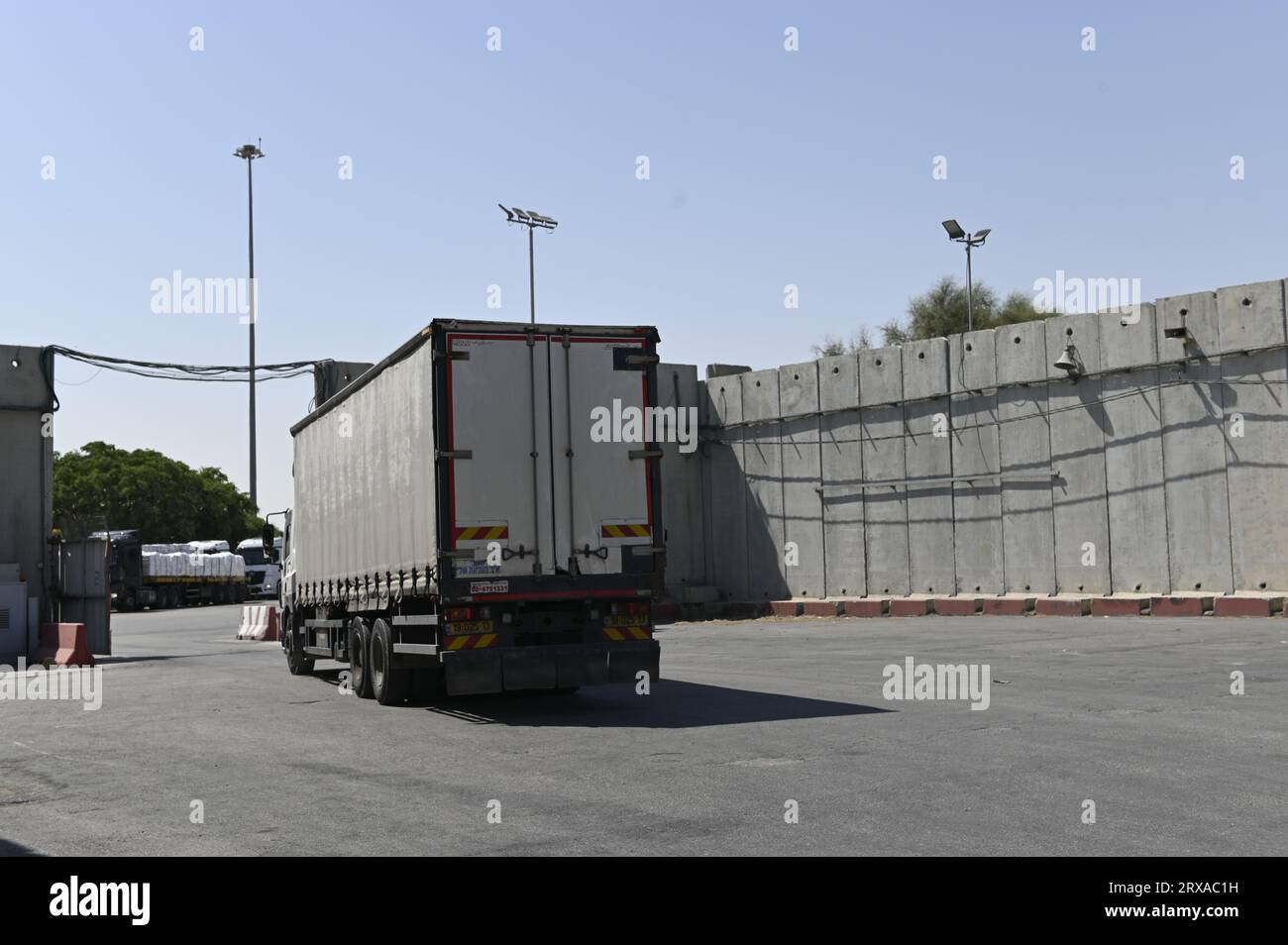 Tel Aviv, Israël. 06 septembre 2023. Poste frontière de Kerem Shalom pour les marchandises entre Israël et la bande de Gaza, 6 septembre 2023 crédit : Naegele Eliska/CTK photo/Alamy Live News Banque D'Images