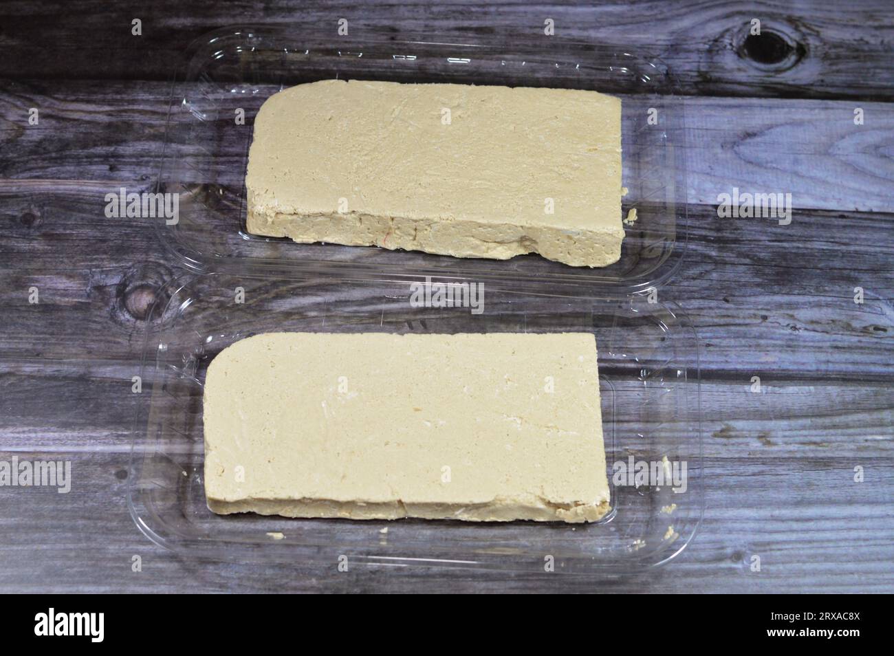 La tahini halva traditionnelle ou Halawa Tahiniya, les principaux ingrédients de cette