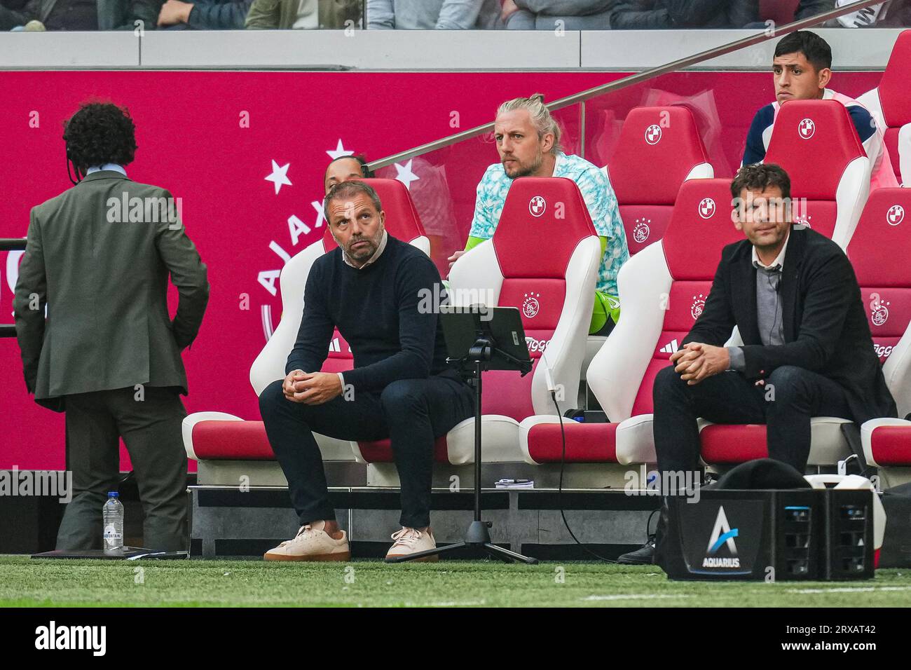 Amsterdam, pays-Bas. 24 septembre 2023. Amsterdam - l'entraîneur de l'Ajax Maurice Steijn lors du match d'Eredivisie entre Ajax et Feyenoord au Johan Cruijff Arena le 24 septembre 2023 à Amsterdam, aux pays-Bas. Crédit : photos boîte à boîte/Alamy Live News Banque D'Images