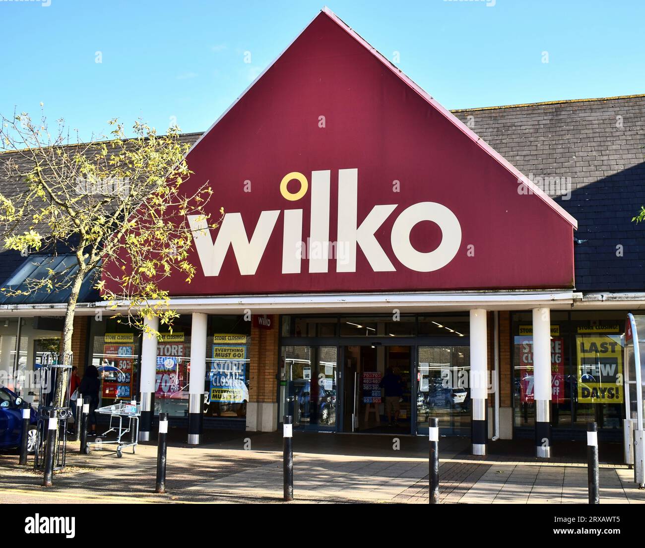 Fermeture de la vente à Wilko en septembre 2023 à la succursale de Kingston à Milton Keynes. Banque D'Images