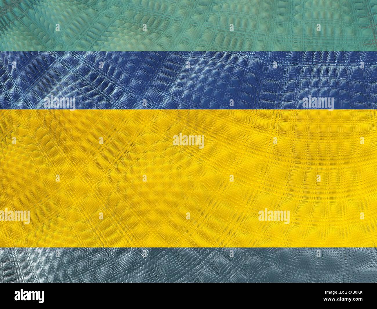 Fond abstrait multicolore. Parties bleues, grises, jaunes et vertes. illustration 3d, rendu 3d. Banque D'Images