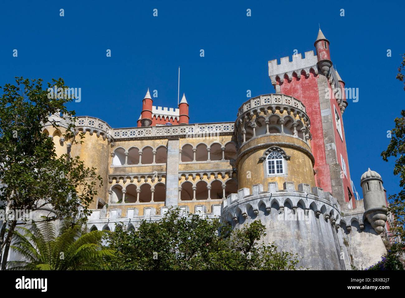 PALAIS DE PENA SINTRA PORTUGAL Banque D'Images