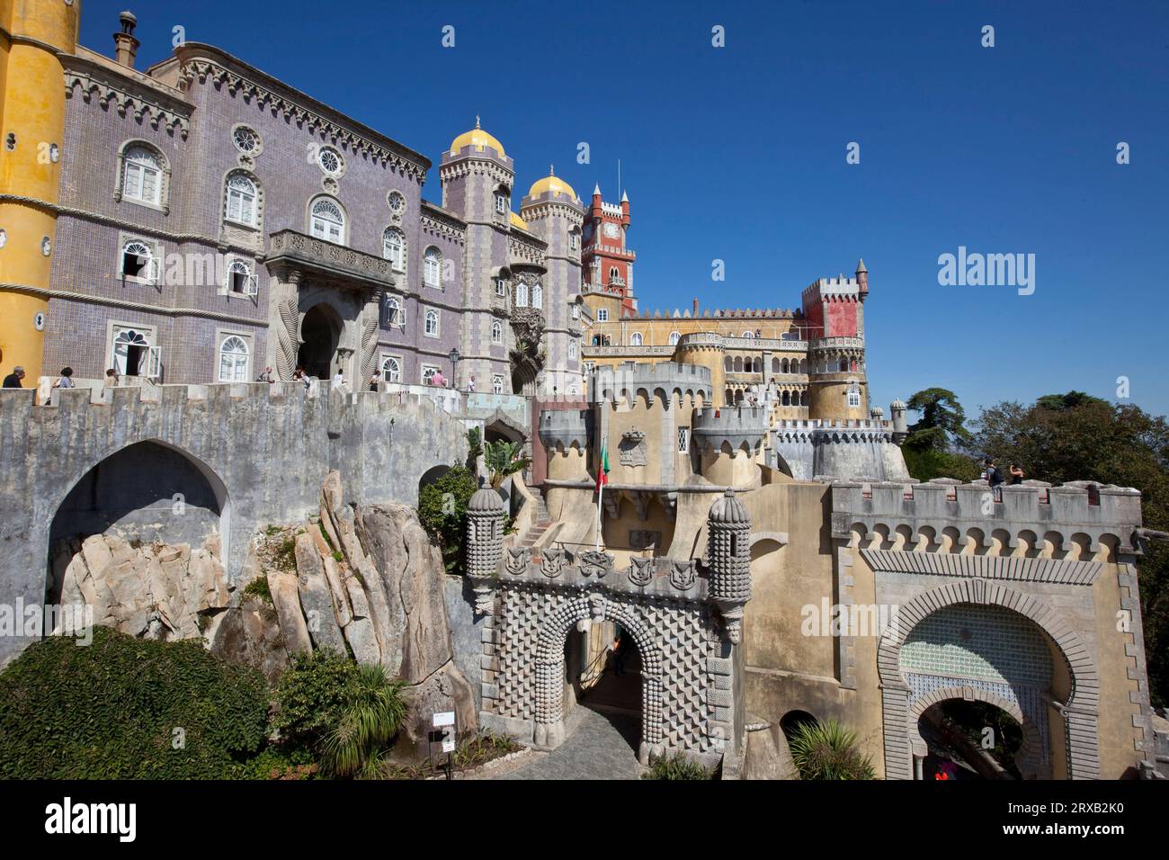 PALAIS DE PENA SINTRA PORTUGAL Banque D'Images