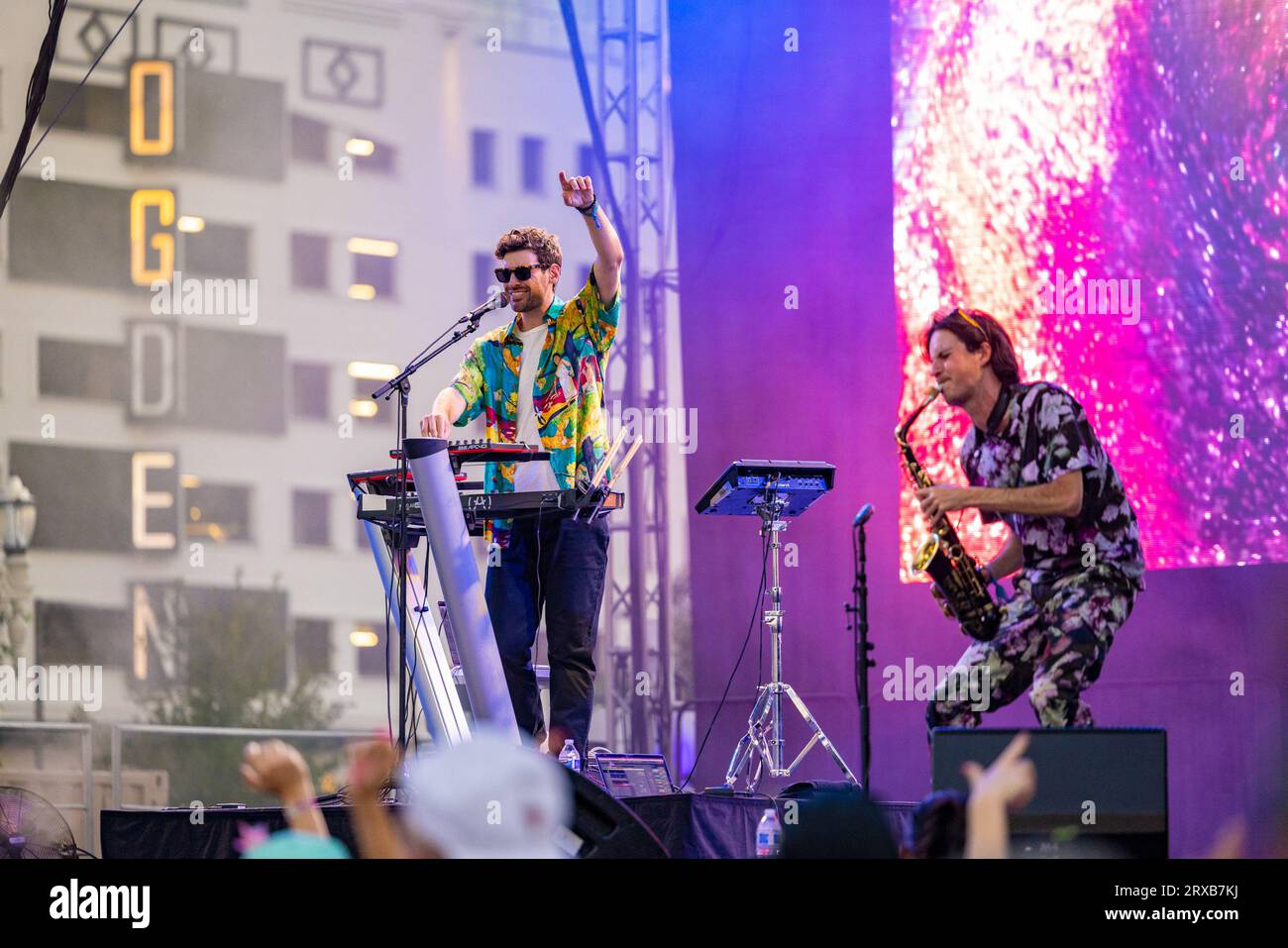 Las Vegas, NV, États-Unis. 23 septembre 2023. ***COUVERTURE DE LA MAISON*** Vandelux photographié au jour 2 de Life is Beautiful Festival à Las vegas, NV le 23 septembre 2023. Crédit : GDP photos/Media Punch/Alamy Live News Banque D'Images