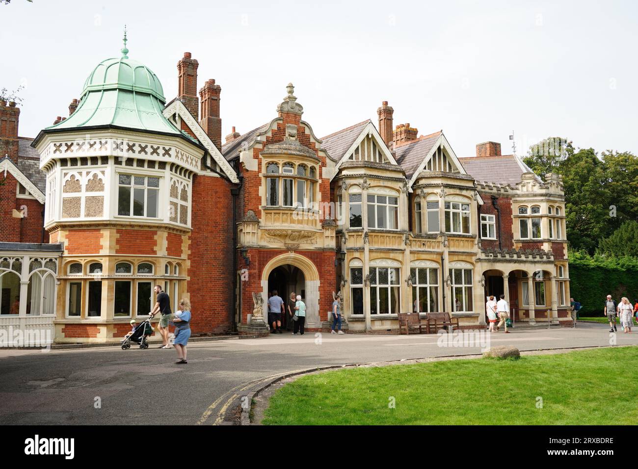 Bletchley, Royaume-Uni : 8 septembre 2023 : Bletchley Park Mansion, Milton Keynes, Buckinghamshire, Angleterre Banque D'Images