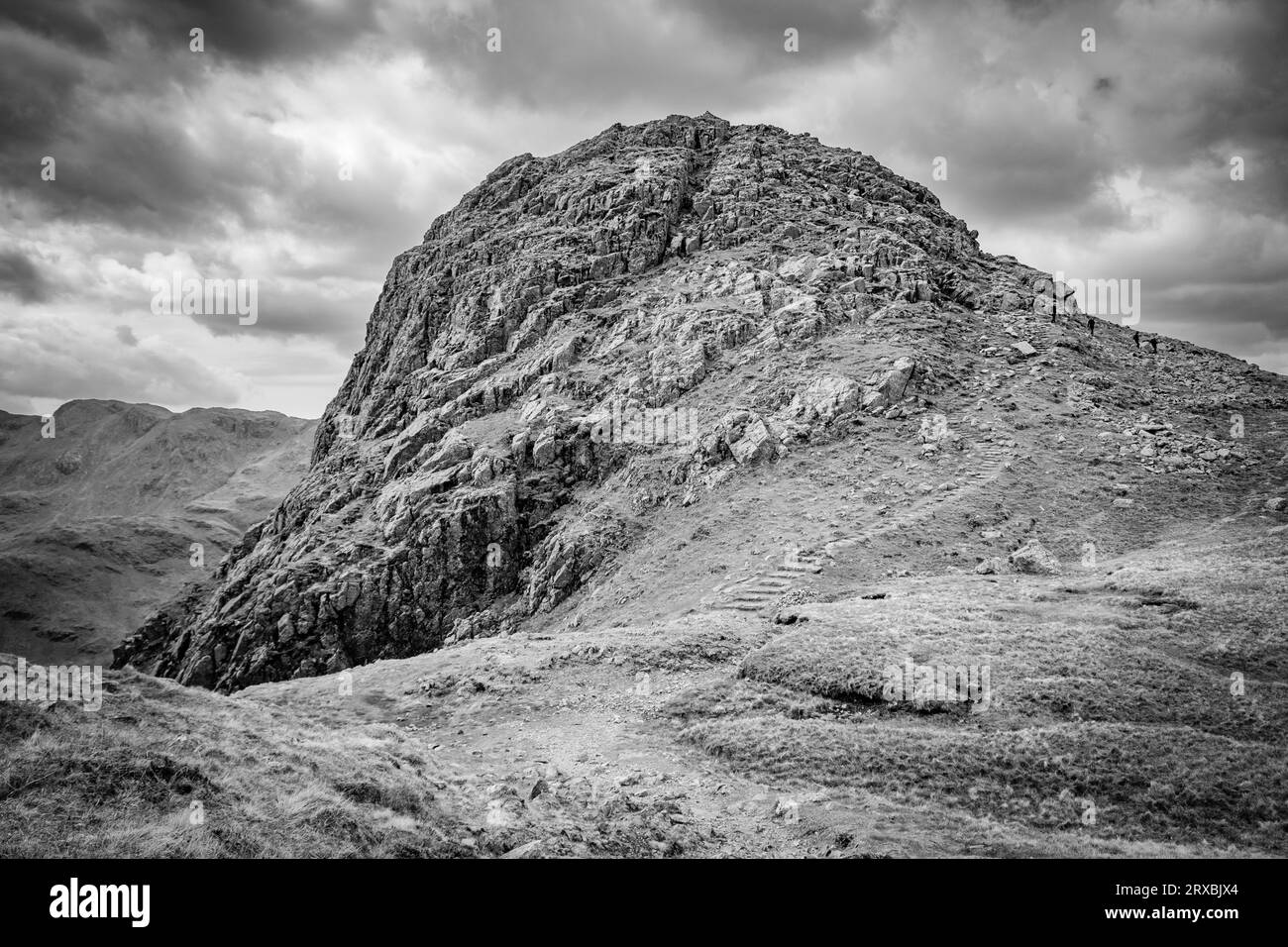 Pike of Stickle, Langdale, Lake District Banque D'Images