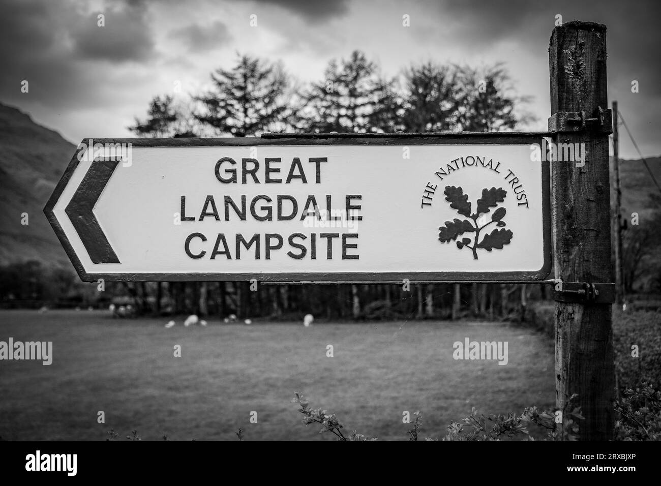 Camping Great Langdale, Lake District, Angleterre, Royaume-Uni Banque D'Images