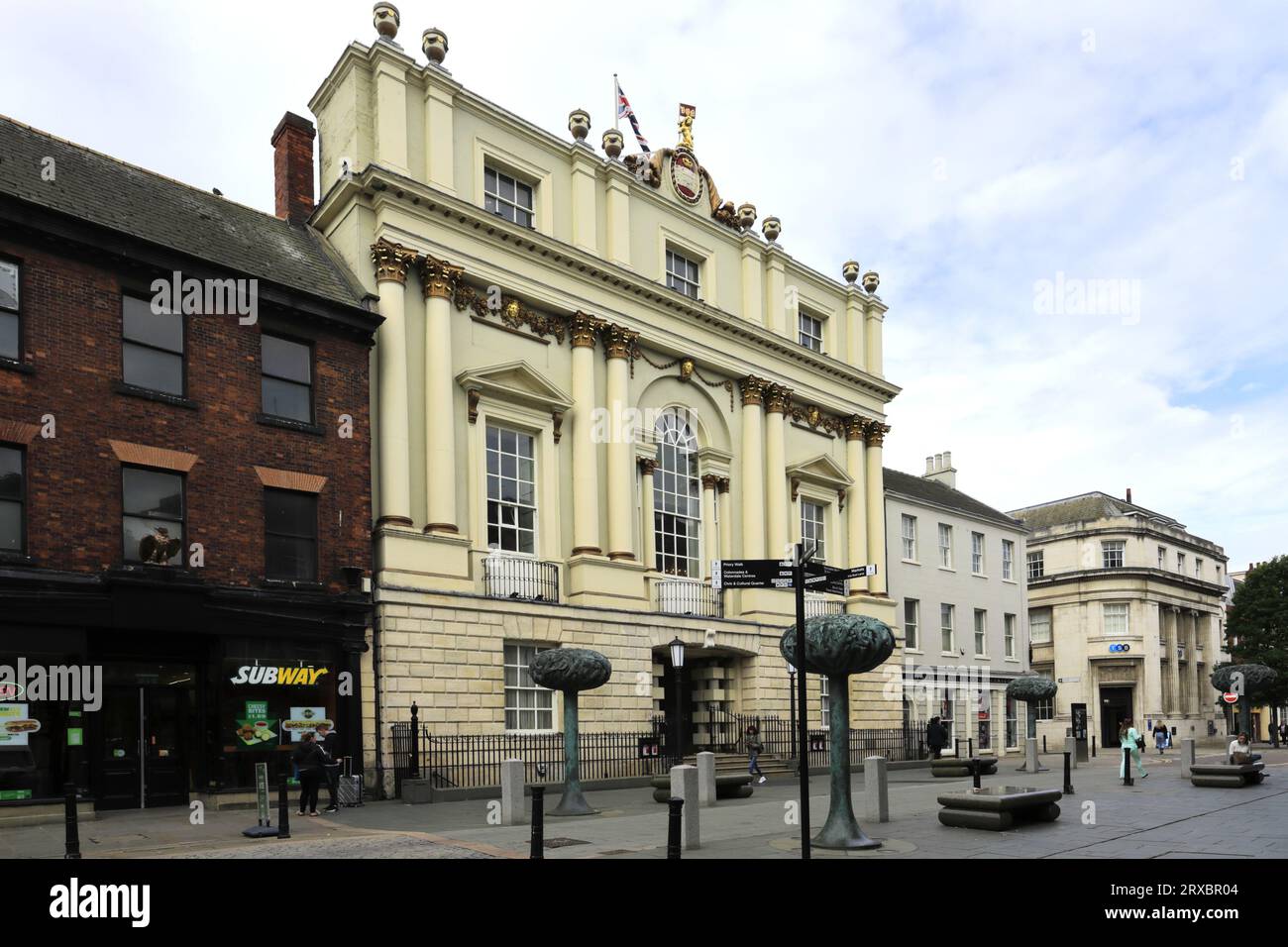 The Mansion House dans la ville de Doncaster, South Yorkshire, Angleterre, Royaume-Uni Banque D'Images