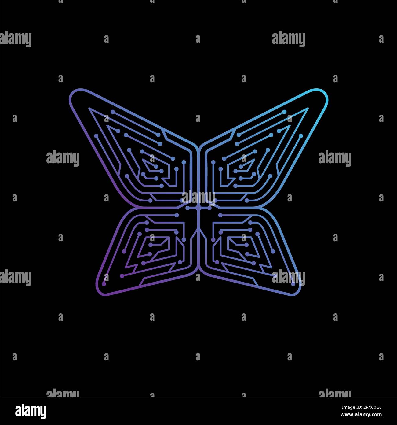 illustration d'un papillon. Logo papillon Illustration de Vecteur