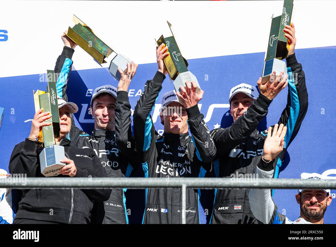 Stavelot, Belgique. 24 septembre 2023. 25 SIMPSON Kyffin (usa), ALLEN James (aus), LYNN Alexander (gar), Algarve Pro Racing, Oreca Gibson 07 - Gibson, lors des 4 heures de Spa-Francorchamps 2023, 4e manche des European le Mans Series 2023 sur le circuit de Spa-Francorchamps du 22 au 24 septembre 2023 à Stavelot, Belgique - photo Florent Gooden/DPPI crédit : DPPI Media/Alamy Live News Banque D'Images