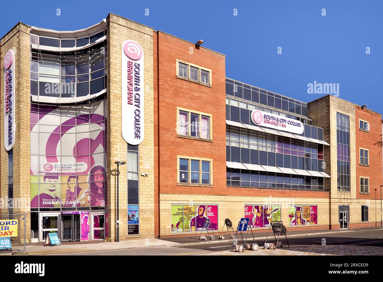 South and City College, Digbeth Campus, High Street Deritend, Birmingham, Angleterre Royaume-Uni Banque D'Images