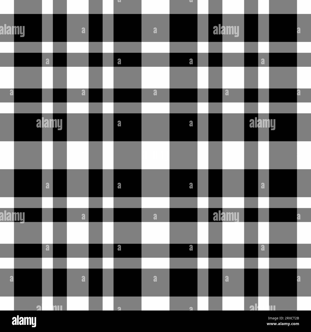 Tartan de fond de vecteur de contrôle de tissu textile avec une texture à carreaux de motif sans couture dans des couleurs grises et noires. Illustration de Vecteur