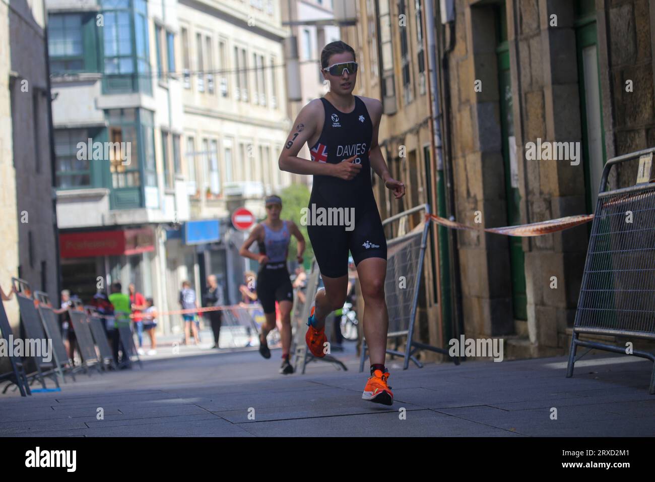 Pontevedra, Espagne, 24 septembre 2023 la triathlète britannique