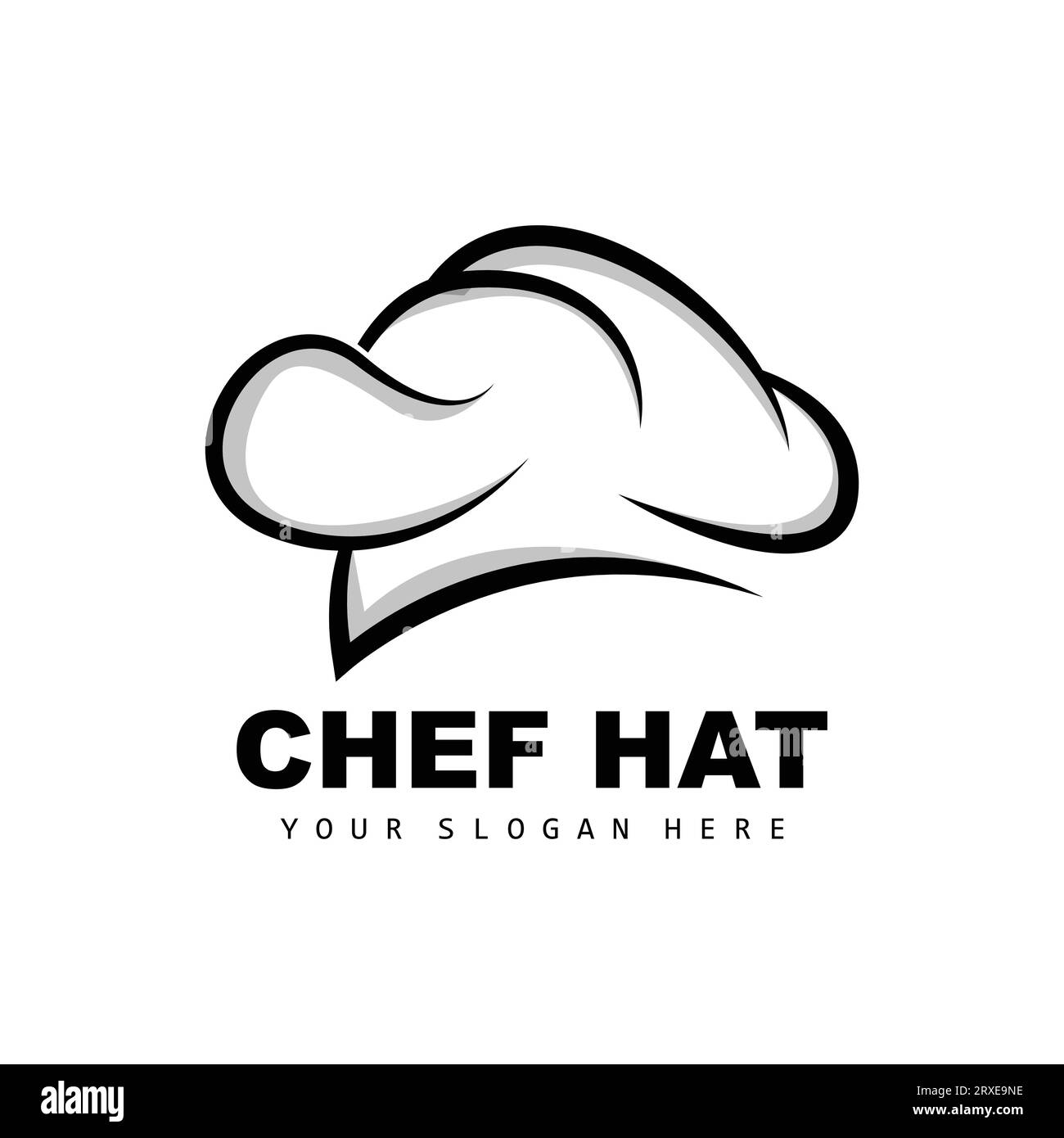 Logo de chapeau de chef, vecteur de chef de restaurant, conception pour restaurant, traiteur, traiteur, boulangerie Illustration de Vecteur