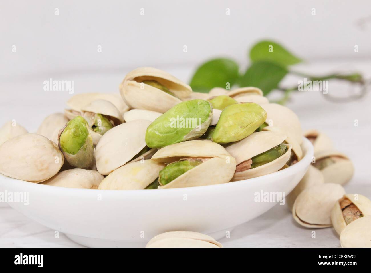 Le Mighty Pistachio : avantages pour la santé et valeur nutritive, photo haute résolution Banque D'Images