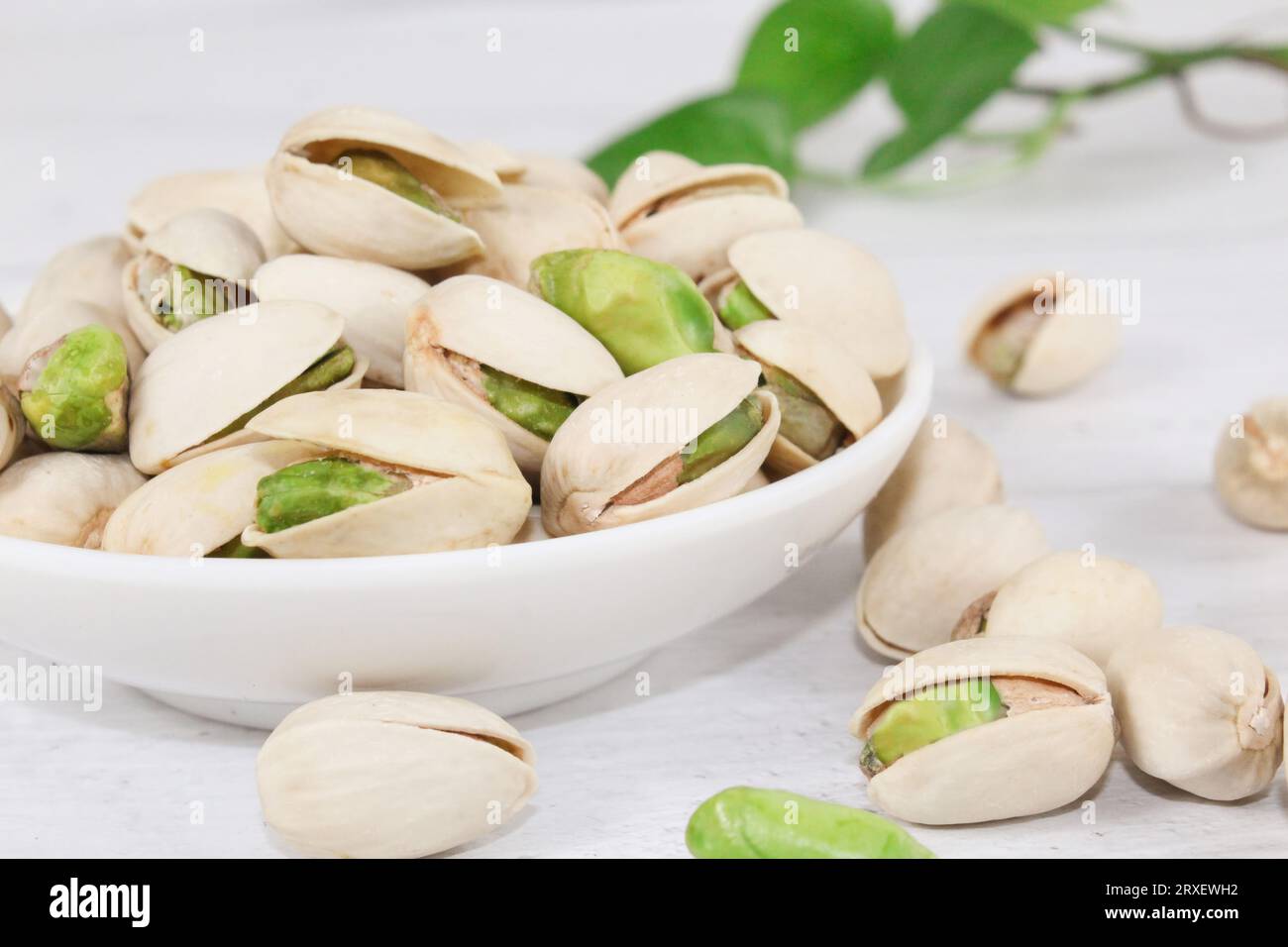 Le Mighty Pistachio : avantages pour la santé et valeur nutritive, photo haute résolution Banque D'Images