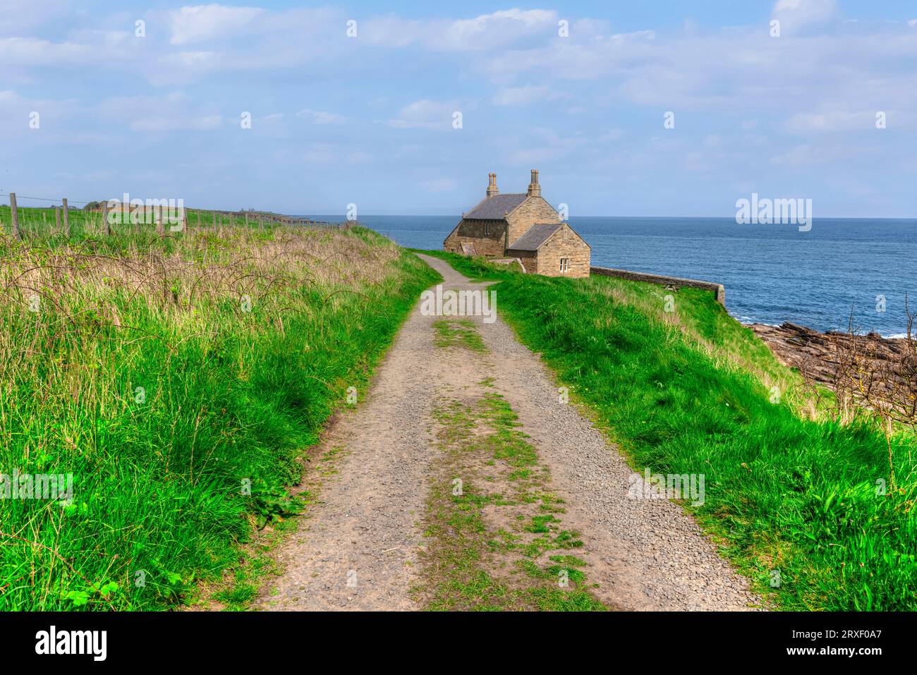 Côte de Howick Sands dans le Northumberland, Angleterre Banque D'Images