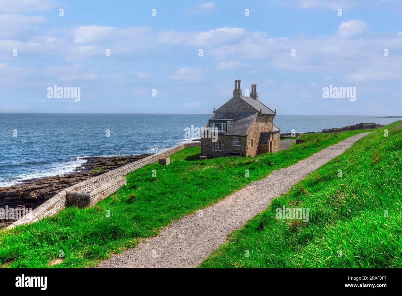 Côte de Howick Sands dans le Northumberland, Angleterre Banque D'Images