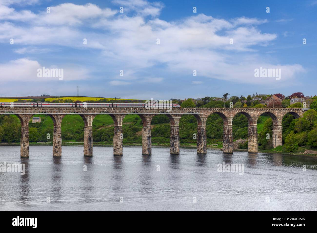 Ville frontalière de Berwick dans le Northumberland, Angleterre Banque D'Images