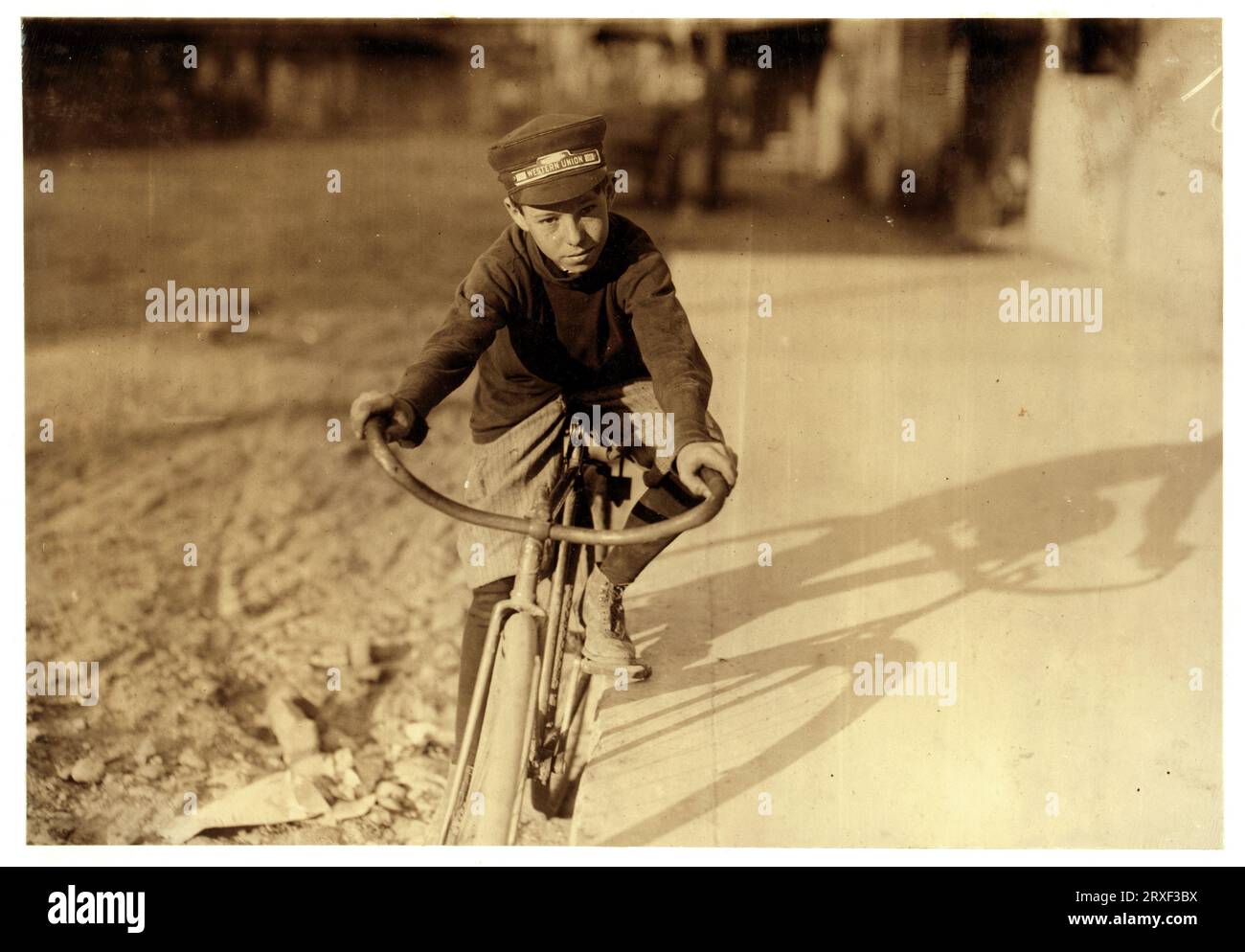 Curtin Hines, 14 ans, Western Union Messenger, Houston, Texas, 1913 Banque D'Images