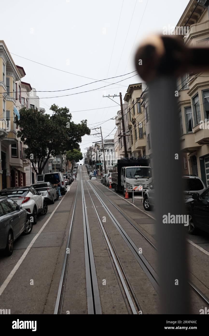 San Francisco Cable Cars Banque D'Images