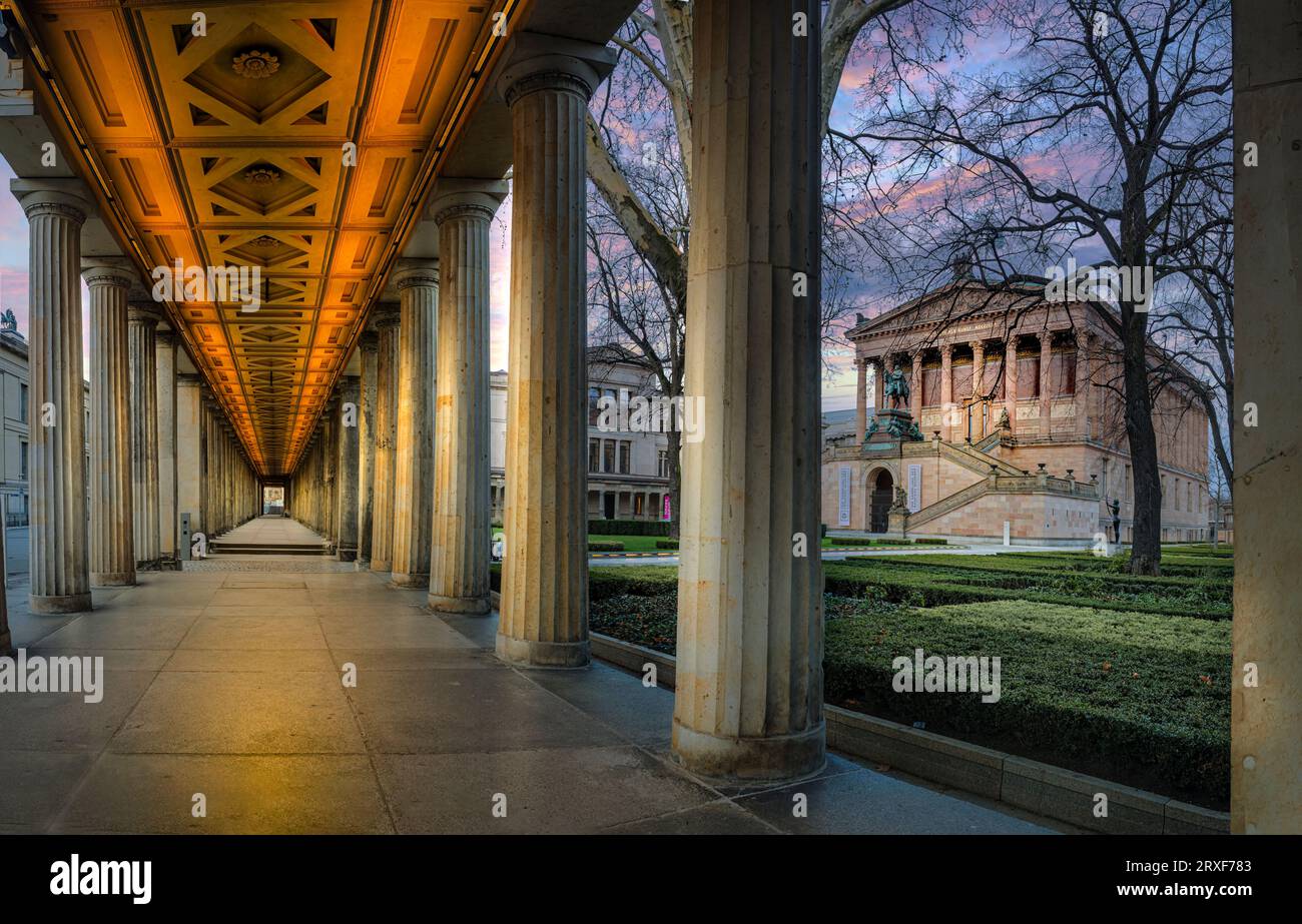 Ancienne galerie nationale, Bodestrasse, île aux musées, centre, Berlin, Allemagne, Alte Nationalgalerie Banque D'Images
