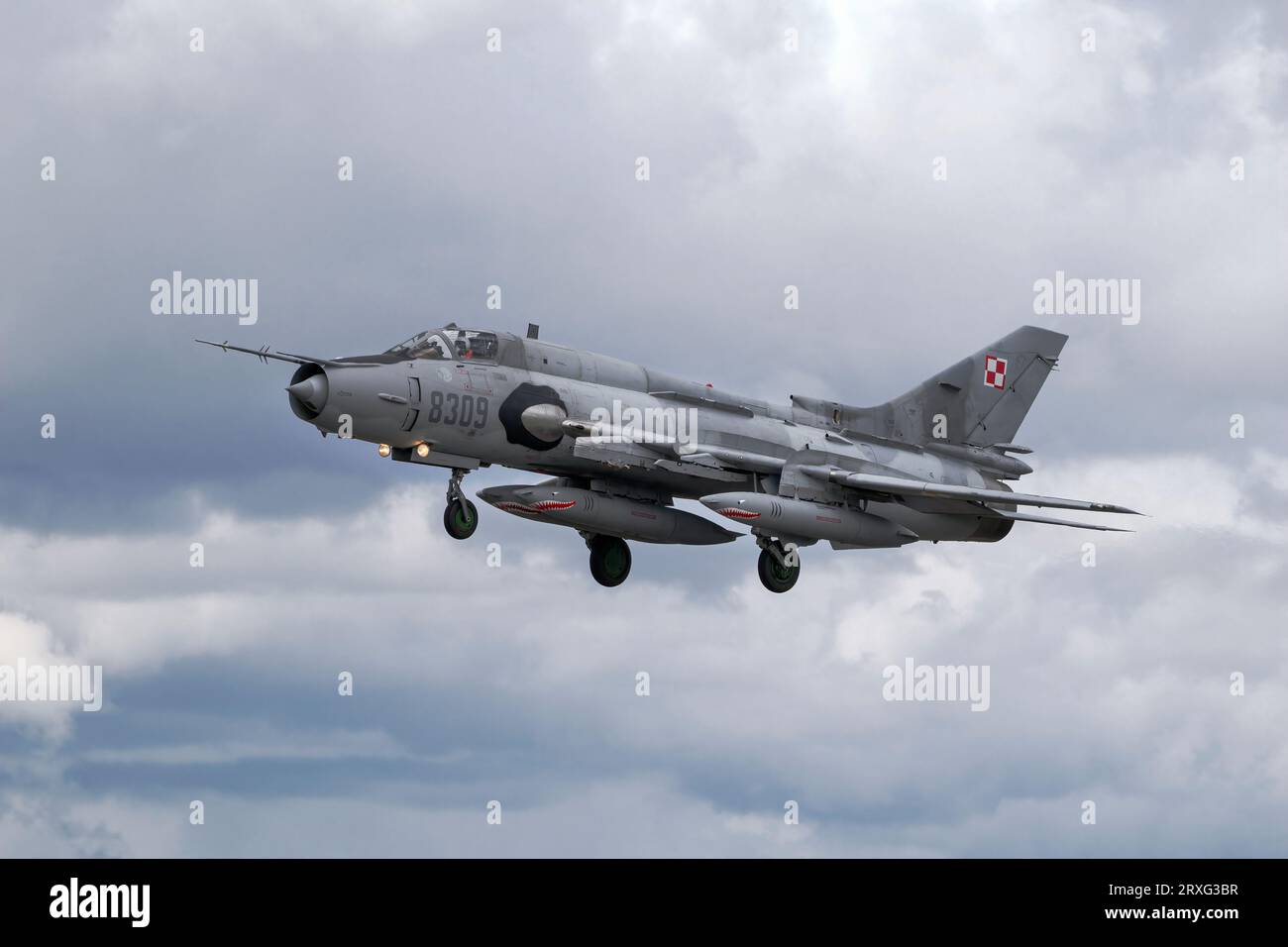Sukhoi SU22 installation de l'armée de l'air polonaise Banque D'Images