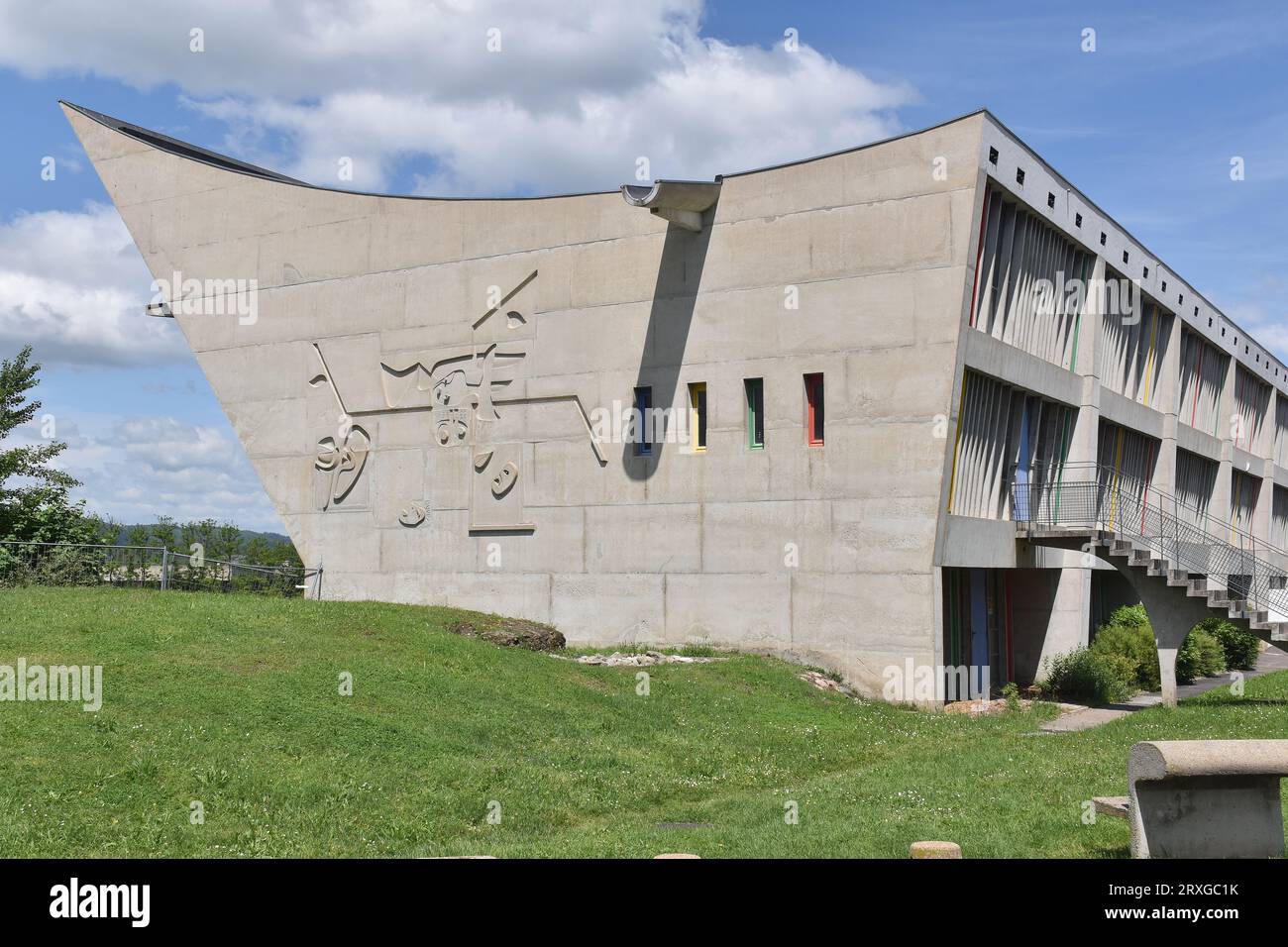 Maison de la Culture de Firminy, un centre culturel, faisant partie du