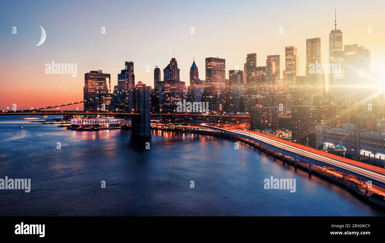 La ville de New York, États-Unis Banque D'Images