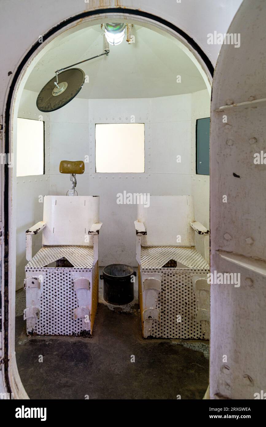 Chambre à gaz utilisée pour les exécutions au pénitencier de l'État du Missouri à Jefferson City, Missouri Banque D'Images