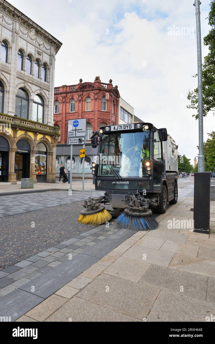 Garder la ville propre, ville de Preston. Banque D'Images