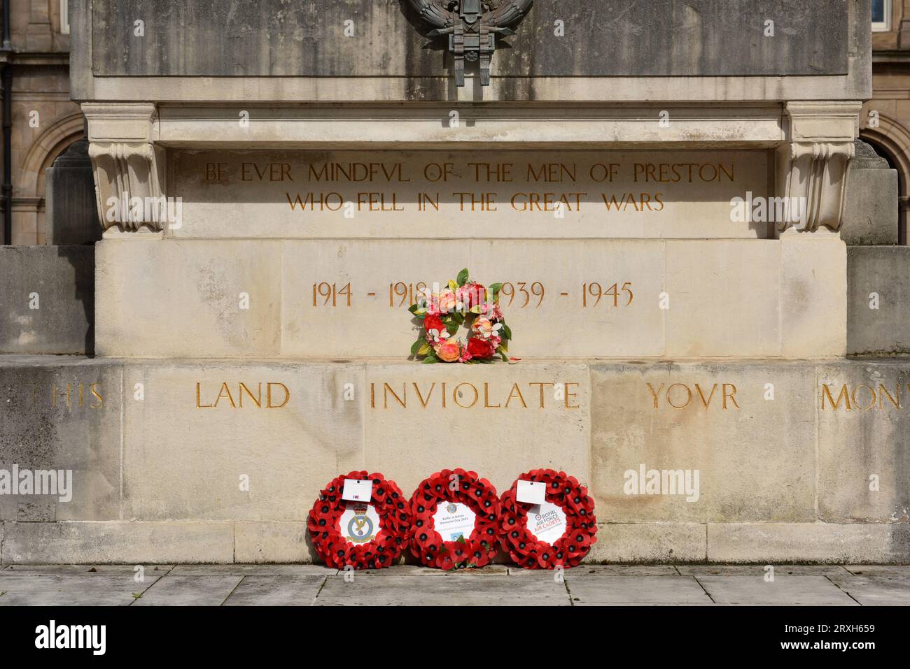 Le cénotaphe, Preston Lancashire Banque D'Images